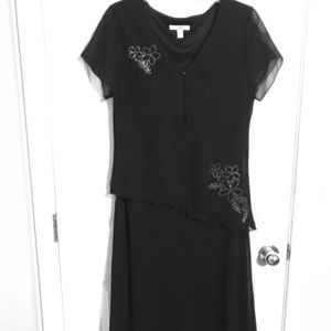 Los Angeles Gal Glitter Flower Dress